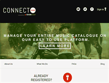 Tablet Screenshot of connectsongs.com